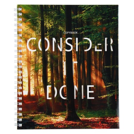 A notebook of 60 sheets in the Done line!, The cover coated cardboard, glossy lamination, block 60g/m2, mix, 5 types-3