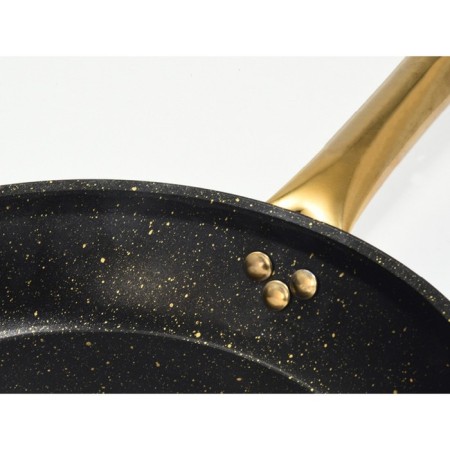 A set of dishes of 3 objects: 2 pots, pan, black color, 2.8/4.3 l/26 cm-15