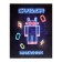 Diary for grades 1-4, "Robot. Neon Sign", solid cover 7BC, glossy lamination, 48 sheets