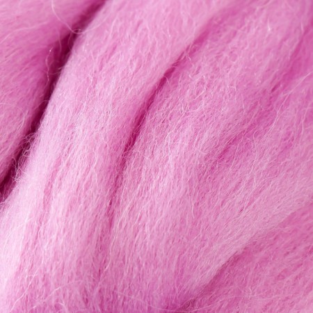 Fasting wool 100% half -toned wool 50g (29 pink lilac)-2