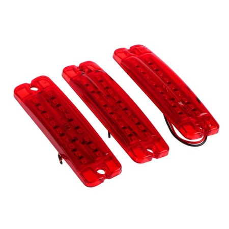 Gabarit lantern 18 diode LED, red, 12 - 24 V, 100 mm, 4372-2