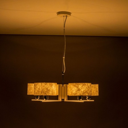 Suspended chandelier Citilux "Tilda" CL469150, 64x64x30 cm, 5x75W, E27, white color-13