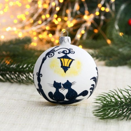 Christmas ball D-8 cm "Happiness"