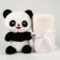 Soft toy with a plaid "Panda"