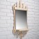 Mirror "Carved Laralger" with a shelf 3 hook, 75 × 40 cm