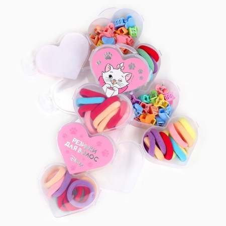 Gift set, hair gum 20 pcs, hairpin crab 20 pcs, cats aristocrats-5