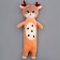 Soft toy "cat" in a deer costume, 90 cm