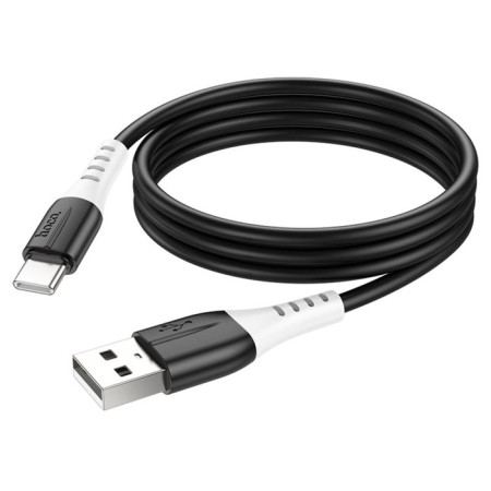 Hoco X82, Type -C cable - USB, 3 A, 1 m, silicone braid, black-2