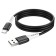 Hoco X82, Type -C cable - USB, 3 A, 1 m, silicone braid, black