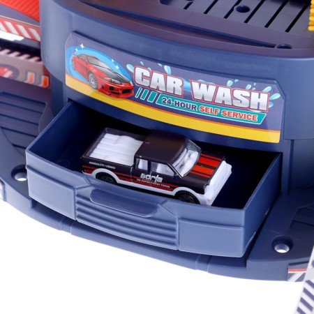 Parking "City", with a car wash, light and sound, the machine changes color from water-4