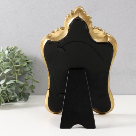 Photo frame Polystone 10x15 cm "Venus" pink with gold 15.5x25 cm-3