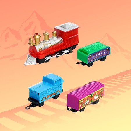 Rail Road "Small Train", works from batteries-8