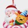 Decorative decoration (suspension) "Santa Claus and Deer" 35x24 cm
