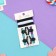 Hair set "Galey" (3 elastic bands 5 cm, 4 crab 2.5 cm) loop, black and white