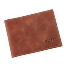 Covers for documents without fastening, genuine leather, brown color