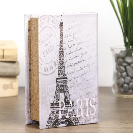 Broke-book tree "Eiffel Tower. Paris" leatherette 17x11x5 cm-3