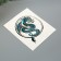 Tattoo on the body "Blue Dragon in a circle"
