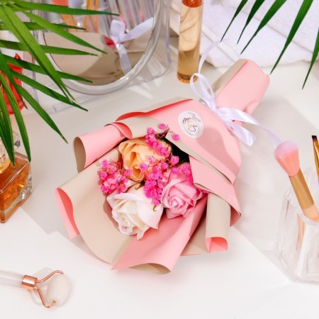 A premium bouquet of soap roses, 3 pcs-3