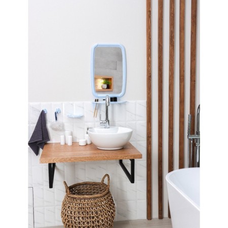 Optima bathroom set, light blue color-5