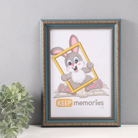 Photo frame plastic "Babylon" 21x30 cm, emerald