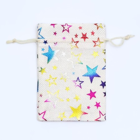 Gift bag from the canvases "Iridiscent stars", 10 x 14 cm-1