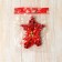 Decoration New Year's "Cozy Fairy Tale" Balls Star star, 9x20 cm, red