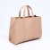 Bag Female Tout with zipper, beige color