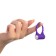 The erective ring of the oka-hoods, with vibration and clitoral stimulation, silicone, d = 3.2 cm, purple 7