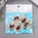 Decor for creativity plastic "White violet" mother of pearl, pearls 3.8x3.5x1.2 cm