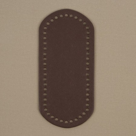 Donce for a bag, oval, 22 × 10 × 0.3 cm, brown color-1