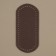 Donce for a bag, oval, 22 × 10 × 0.3 cm, brown color
