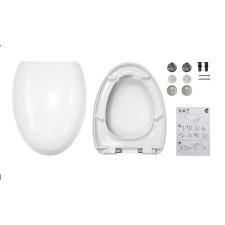 Sanita Luxe Ringo toilet seat, Duroplast with microlypt, Clip-up