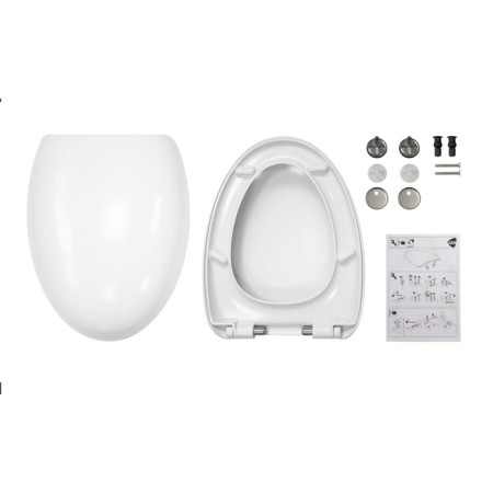 Sanita Luxe Ringo toilet seat, Duroplast with microlypt, Clip-up