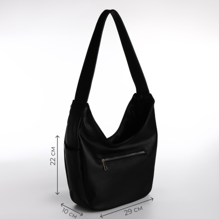 Female bag Textura, bag, medium size, black color-1