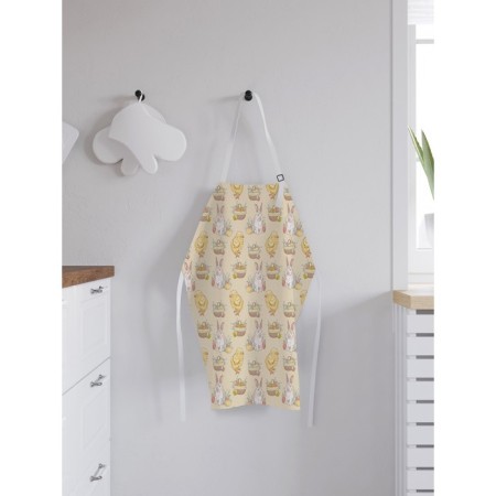 Apron of a kitchen with a photo print "Easter time", adjustable, size OS-1