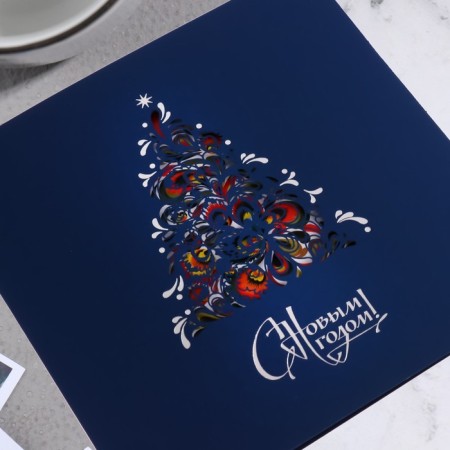Handmade Postcard "Happy New Year! - 4"-1