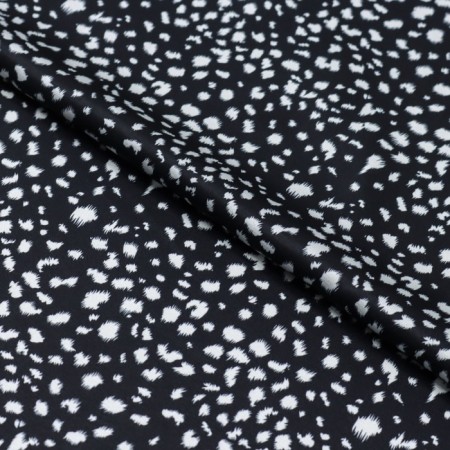 Payer satin fabric, size 150 cm, black color-1