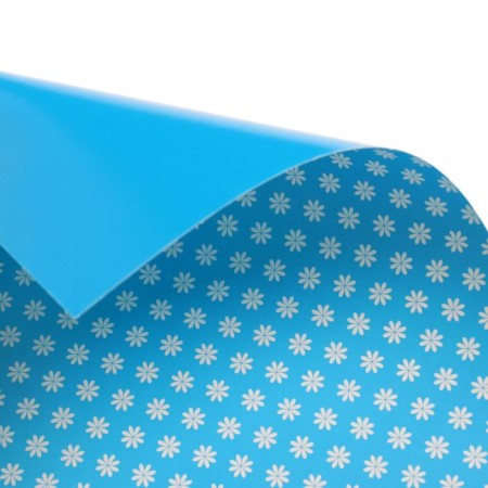 Cardboard of color two -way A4, 6 sheets, 6 colors "chamomile", 200 g/m², with a pattern-10