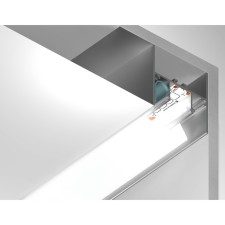 Aluminum profile for the Ambrella Illumination Alum Profile, GP4050AL, 2000x34x51.27 mm, silver color, matte disper