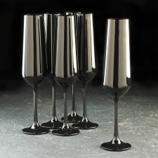 A set of glasses for champagne 