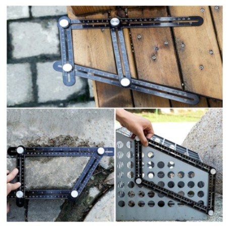 The folding line of the tundra for positioning holes during drilling, 6 angles, 25-45-60-12