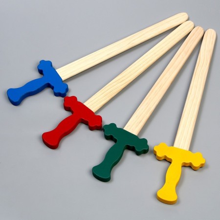 Children's wooden weapon "Sword" mix, 53 × 12 × 1.8 cm-4