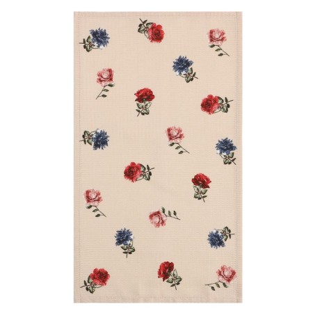 Towel of the share "flowers" 28x46 cm, 100% cotton, waffle 160 g/m2-1
