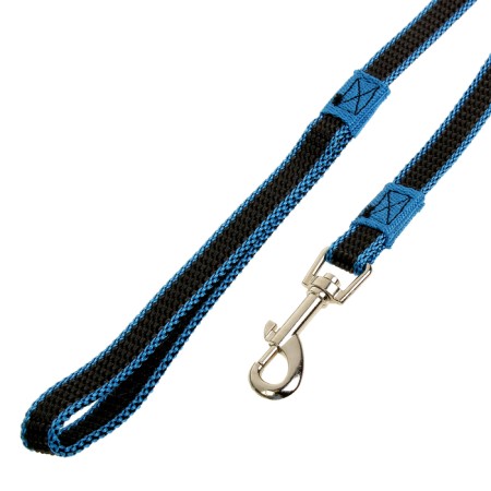 Kaponnoye zoonik leash with double latex thread, 2 m x 1.5 cm, blue-1