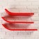 Set of wall shelves "skis" red 60*15cm, thickness 3cm