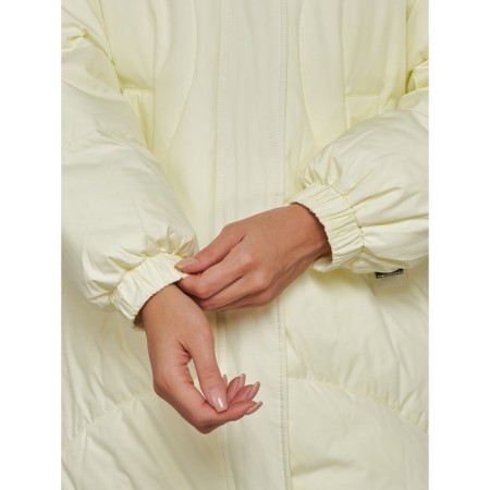 Coat insulated winter female, size 42, color light yellow-15