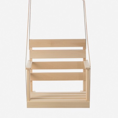 Suspended chair, wooden 50x50x50 cm-3