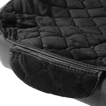 Caps on seats, velor, black, set 3 pcs-4