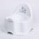Children's pot "Rabbits", white color