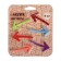 Magnets for boards with a design of 60 mm, 6 pieces, Devente Arrows, blister